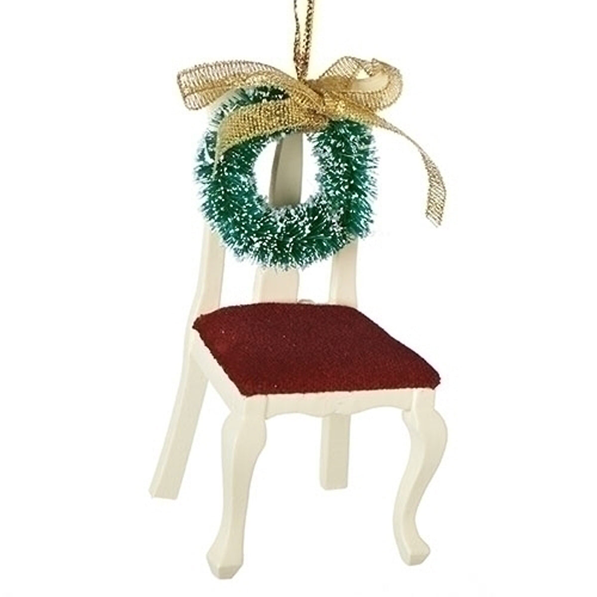 Empty Chair w/Wreath Memorial Ornament