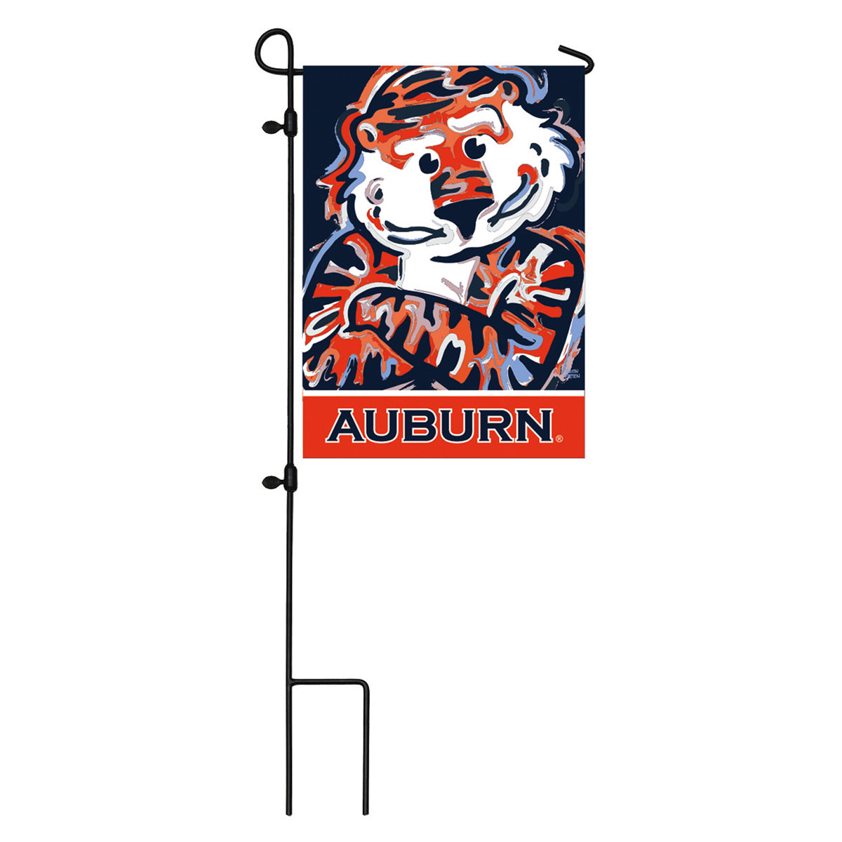 Auburn University, Suede Garden Flag by Justin Patten