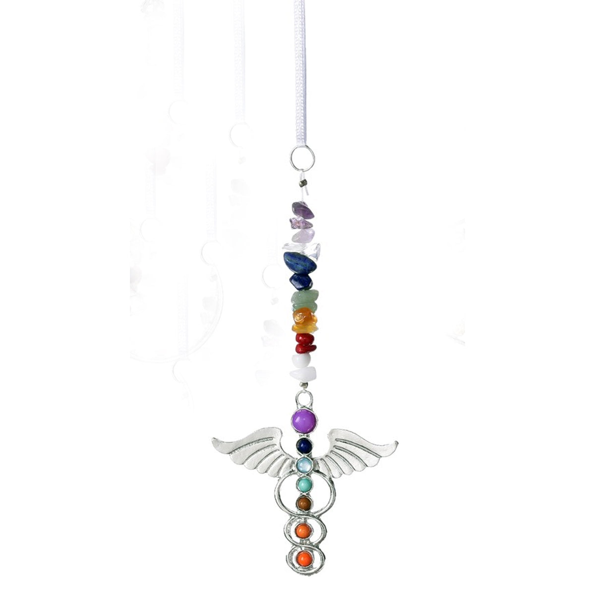 Chakra Charm w/metal ornament, Wings