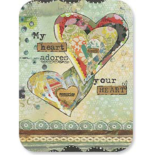 Anniversary Card My Heart Adores Your Heart