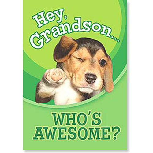 Birthday Card: Grandson Who's Awesome