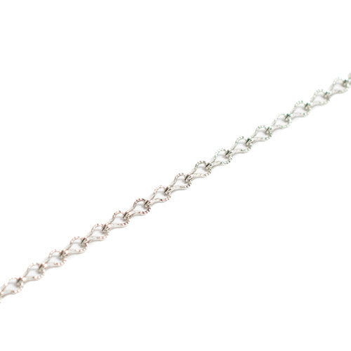 Necklace Silver Ladder Chain 30"