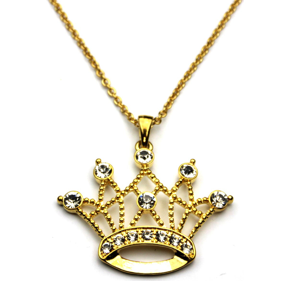 Crown Necklace, Gold