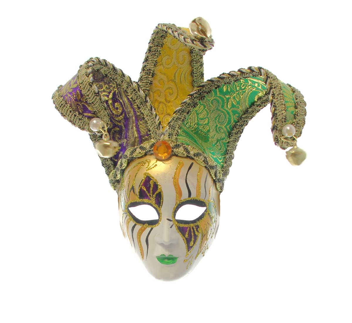 Wavy Line Jester Ornament w/ Horns-Style D