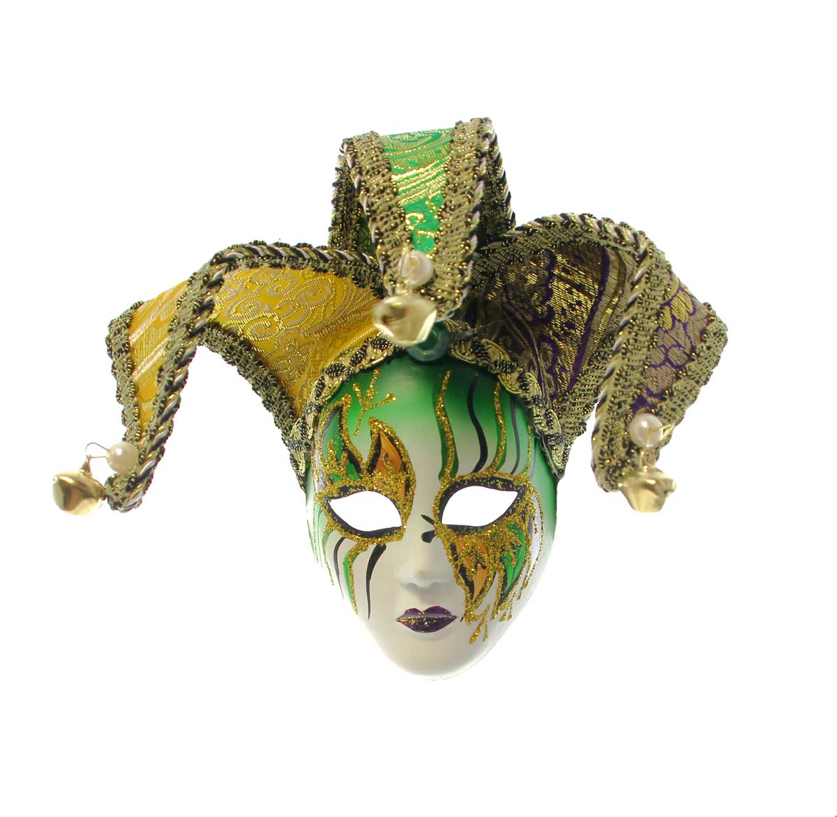 Wavy Line Jester Ornament w/ Horns-Style D