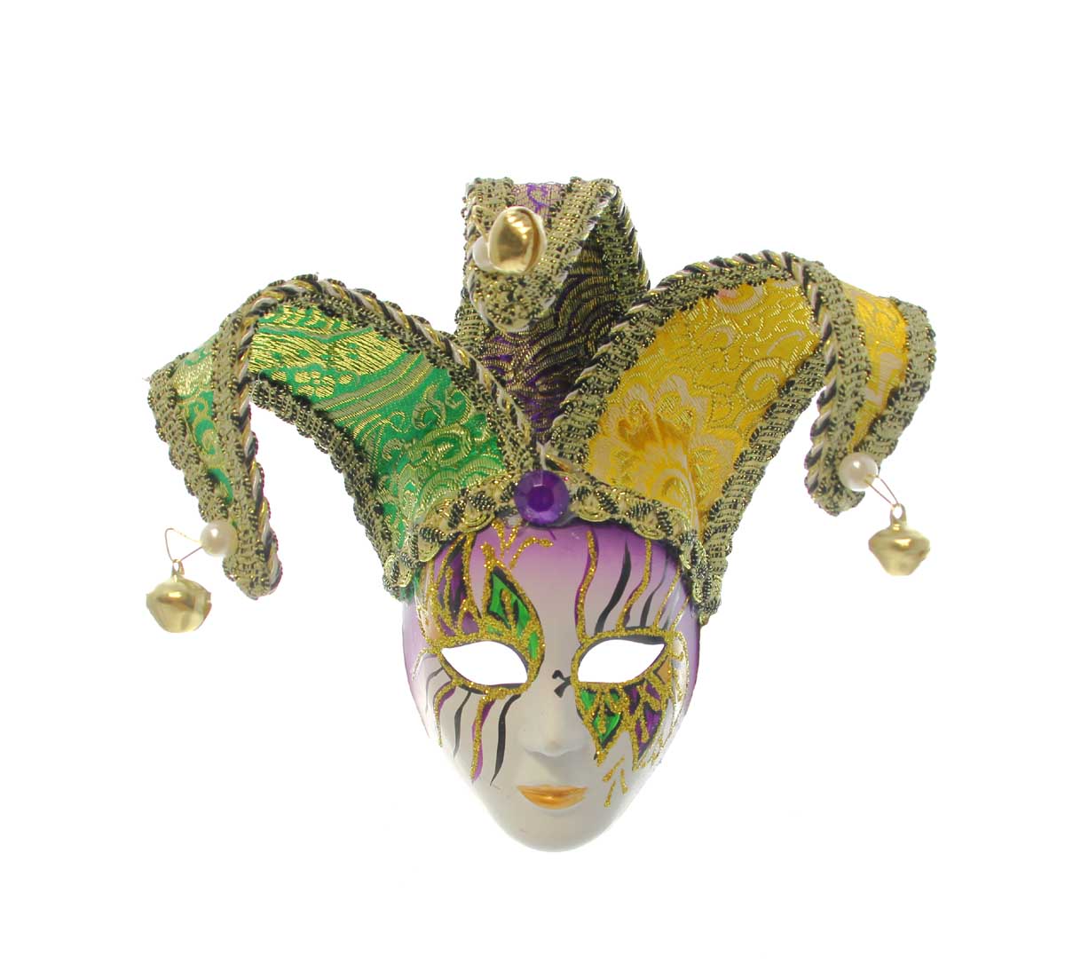 Wavy Line Jester Ornament w/ Horns-Style D