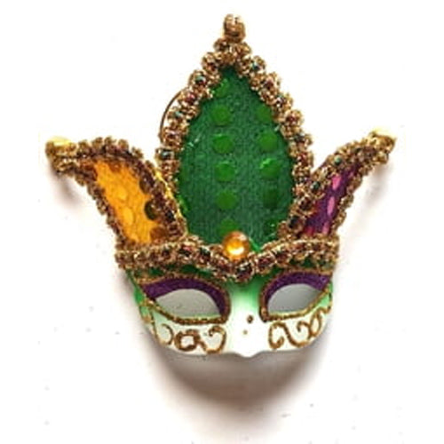 Mask Magnet with Horns, Mardi Gras, 3 Styles