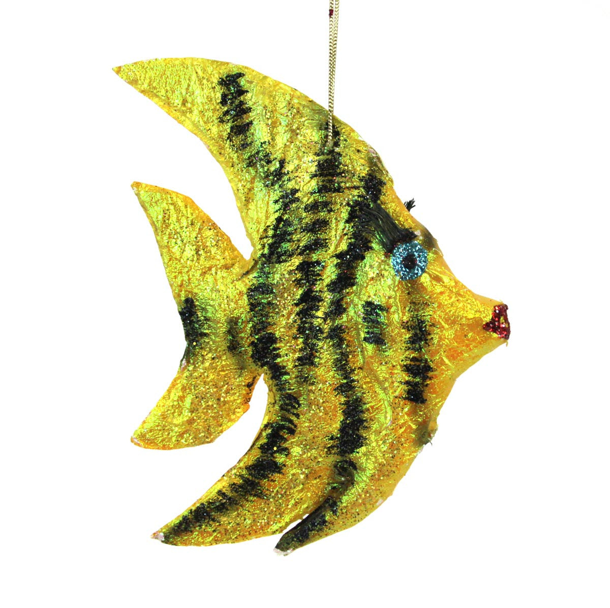 Angel Fish Ornament - Yellow
