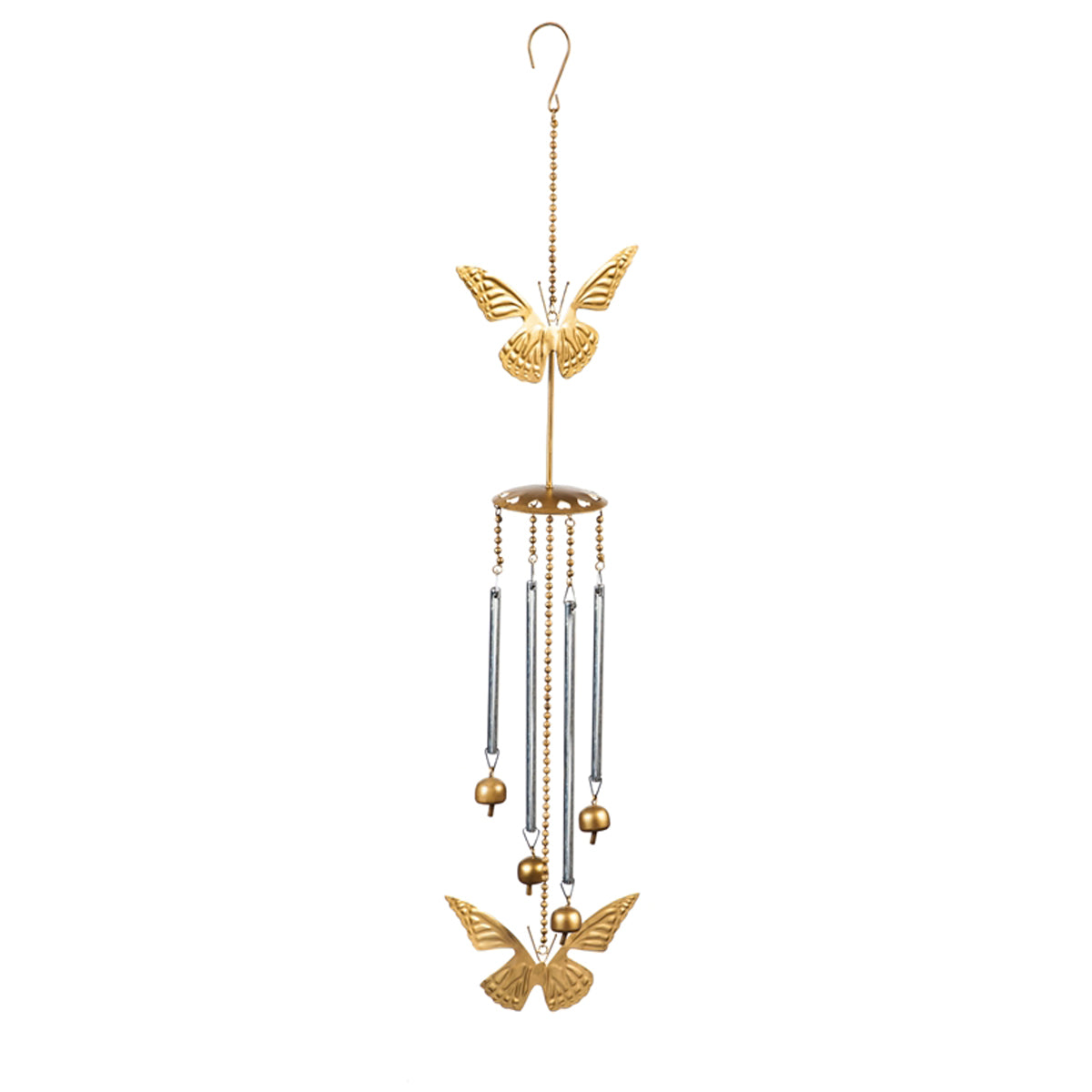 Artisan Wind Chimes with Metal Tubes- Butterflies