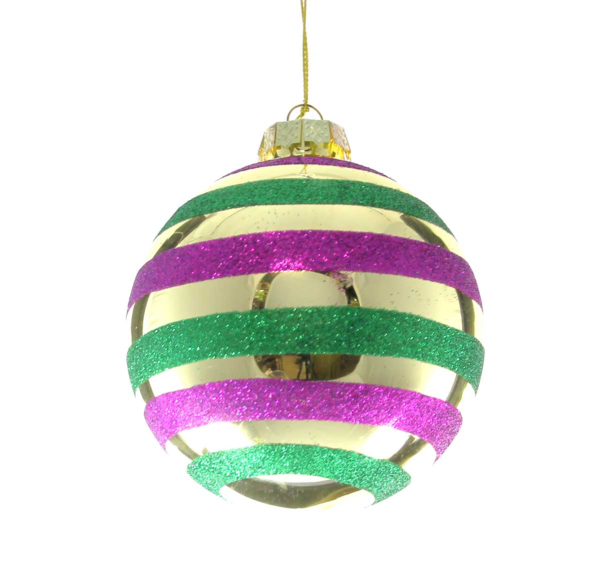 Round Ornament with Stripes