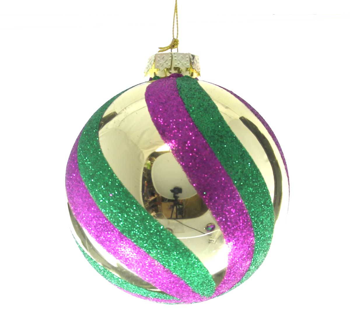 Round Ornament with Stripes