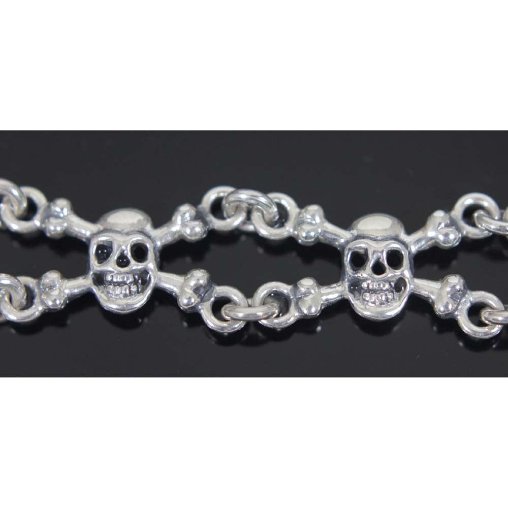 Skull & Crossbone Bracelet Sterling Silver