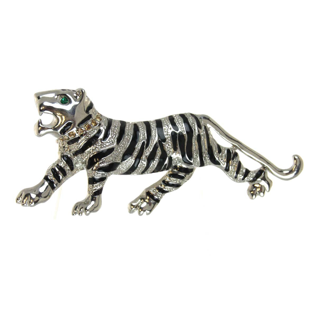 Tiger Pin/Pendant Black Stripes