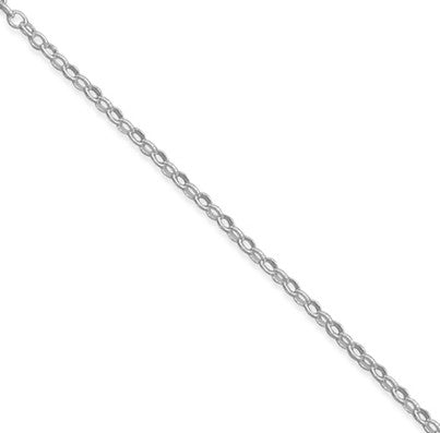 Silver Plated Rolo Chain 18" 1mm