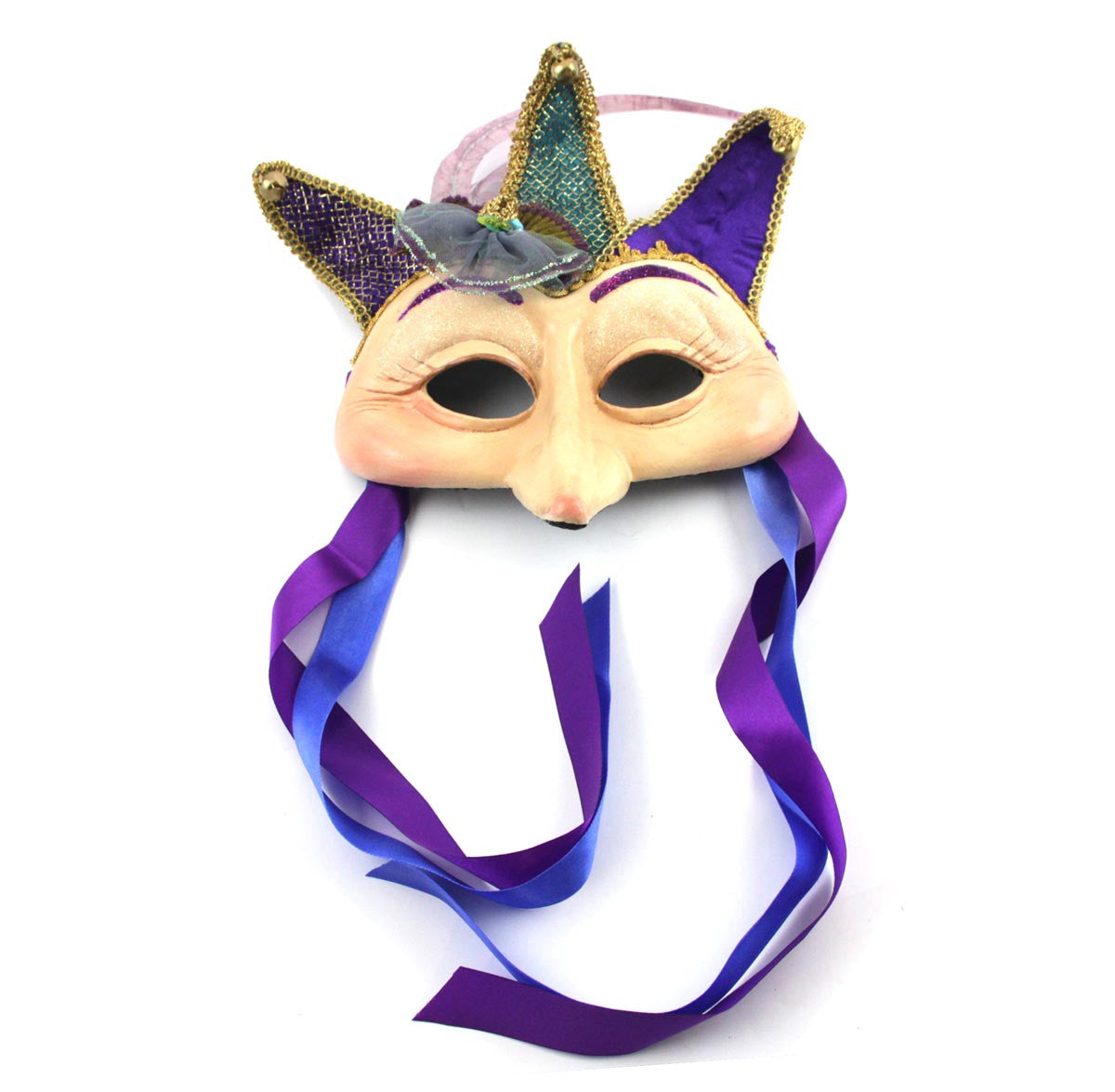 Long Nose Mask, Purple/Teal