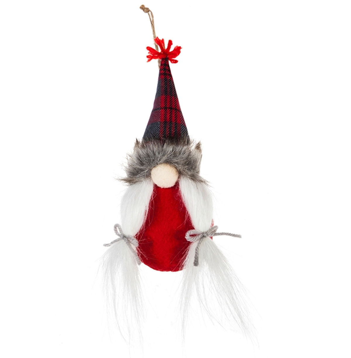 Gnome with Fabric Hat Ornaments