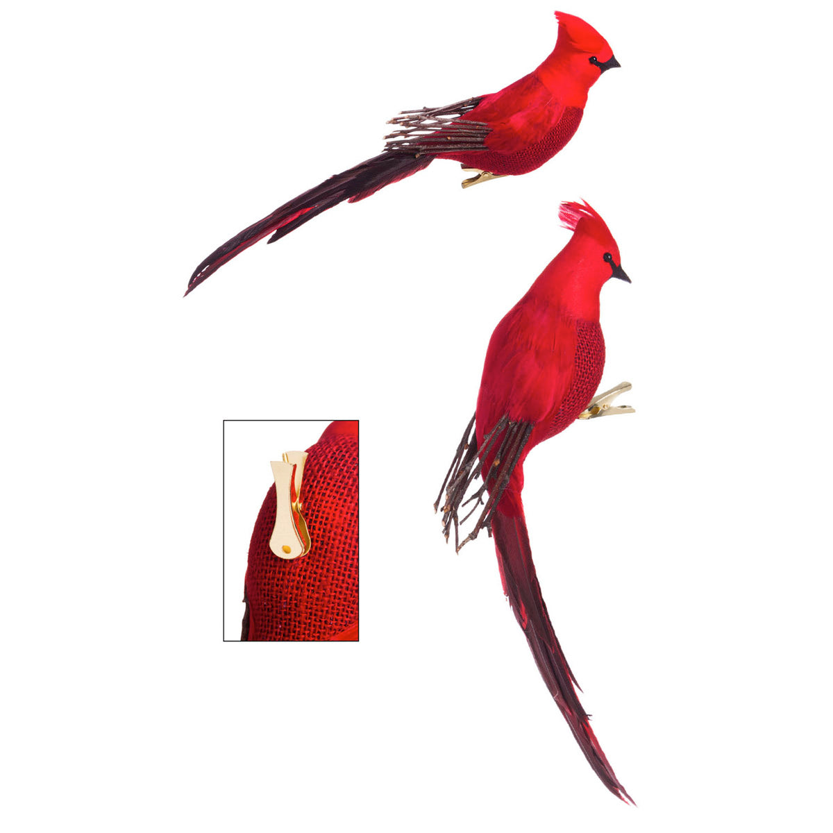 Majestic Cardinal Decorative Clip