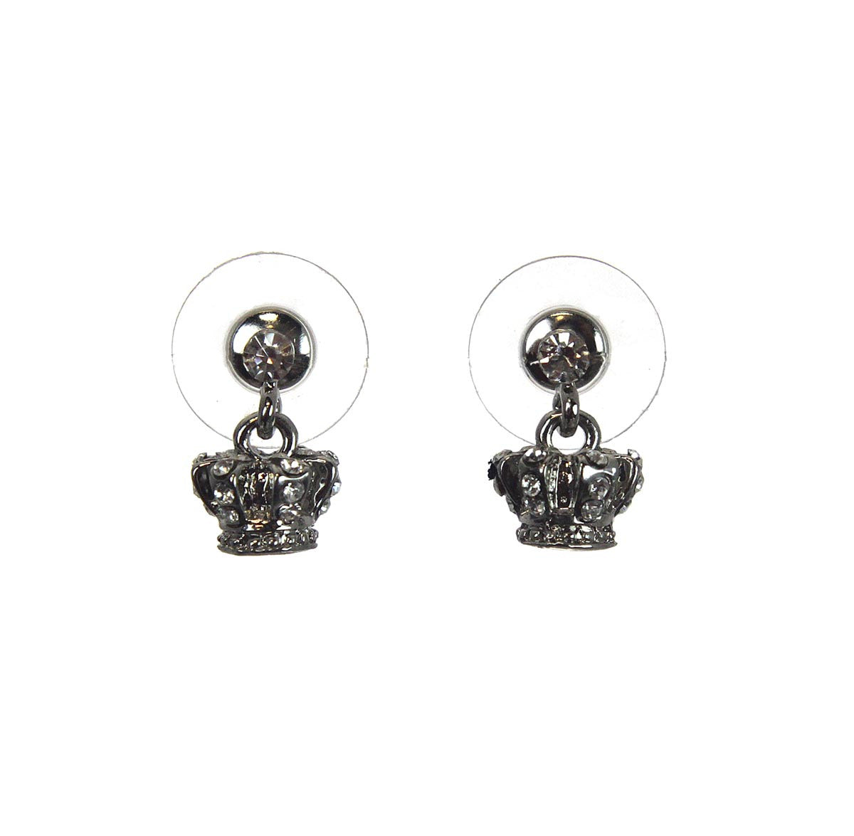 Crown Earrings Crystal Small