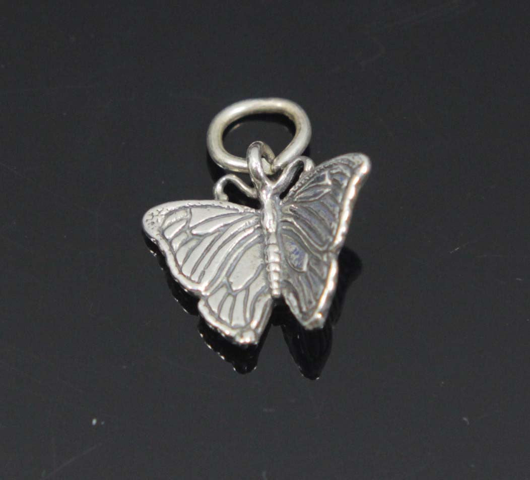 Butterfly Charm, Sterling Silver