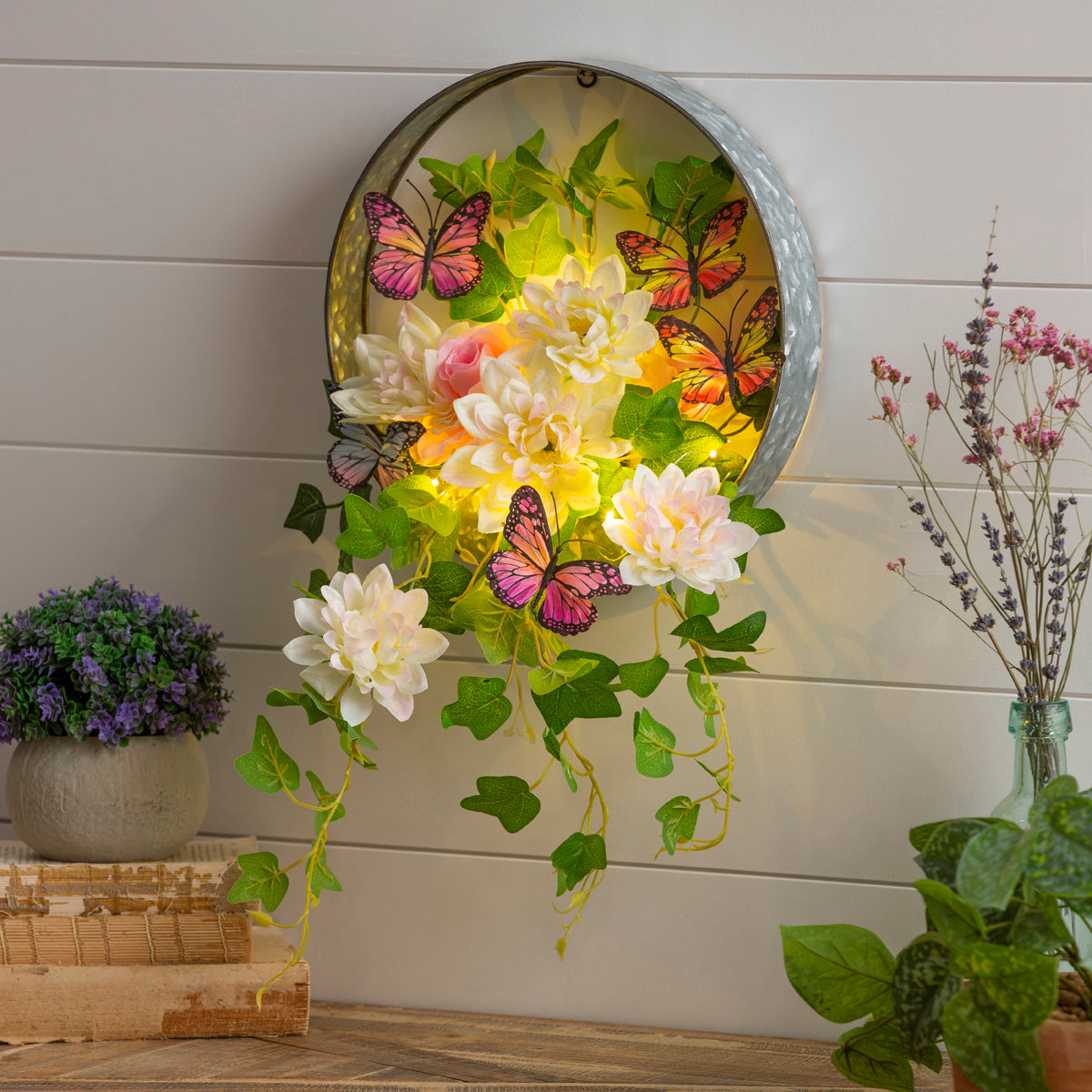 Floral and Butterflies Wall Decor Way