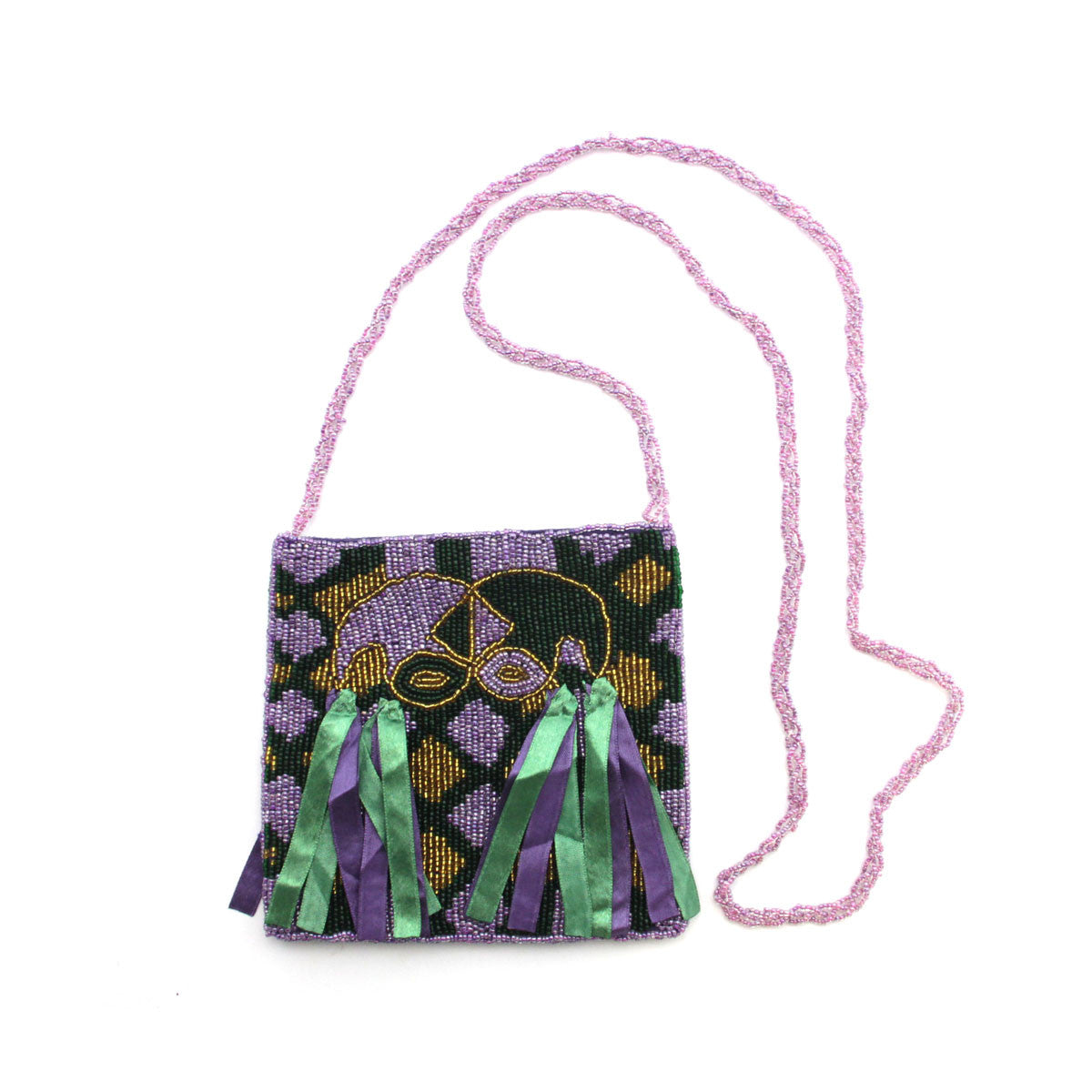 Jester Mask Handbag Purple