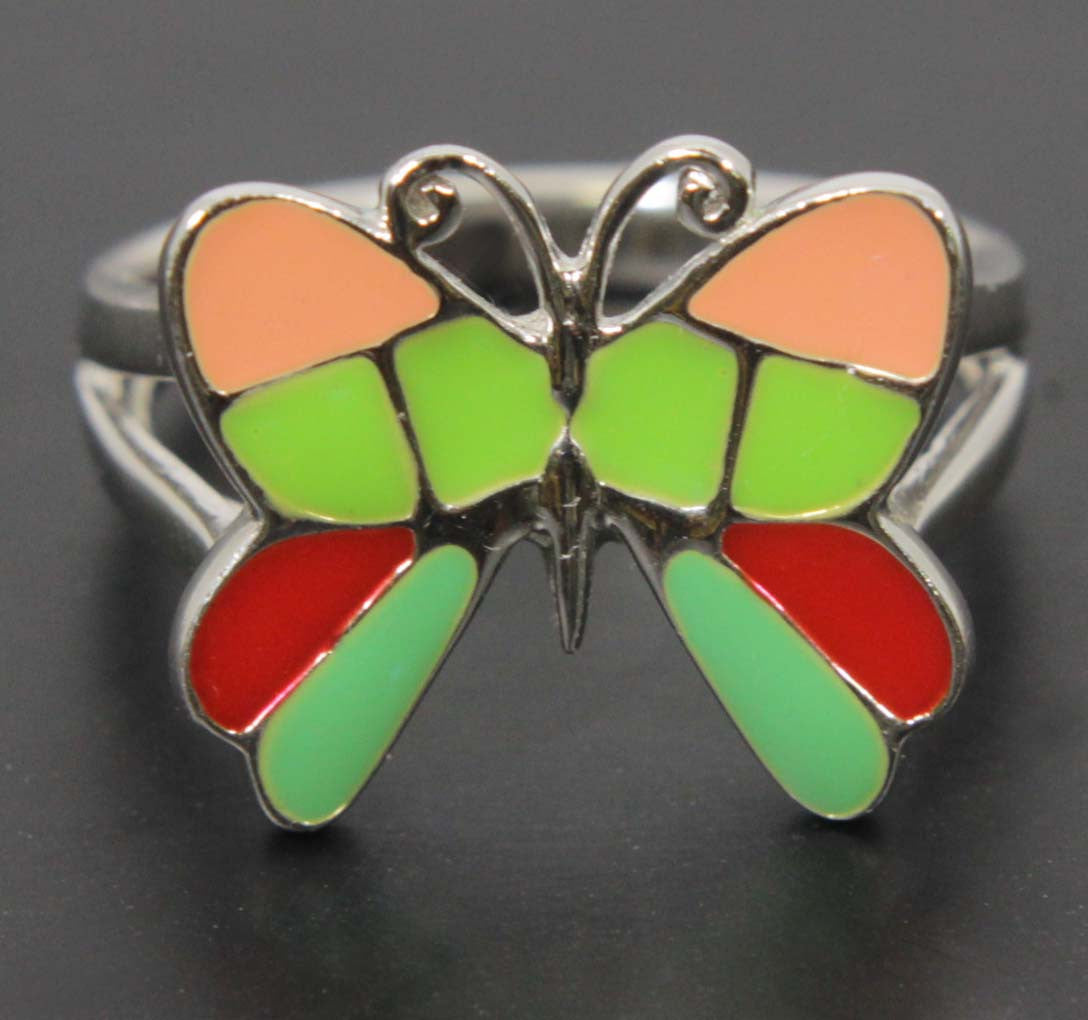 Butterfly Ring Sterling Silver Size 8