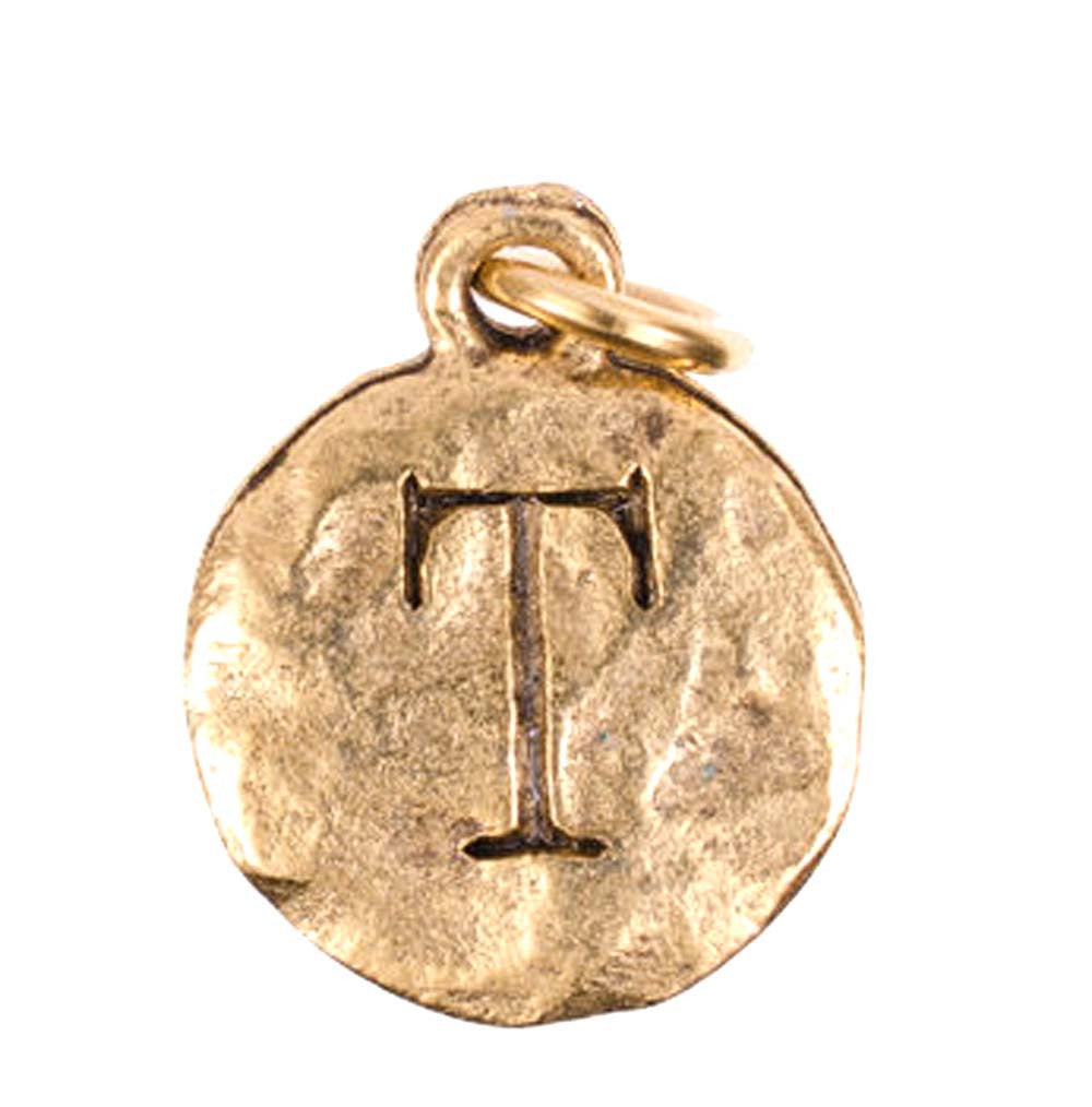 Monogram Tau Charm Gold