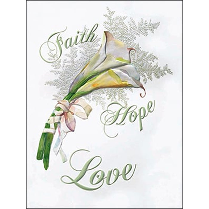 Wedding Card-"Faith Hope Love"