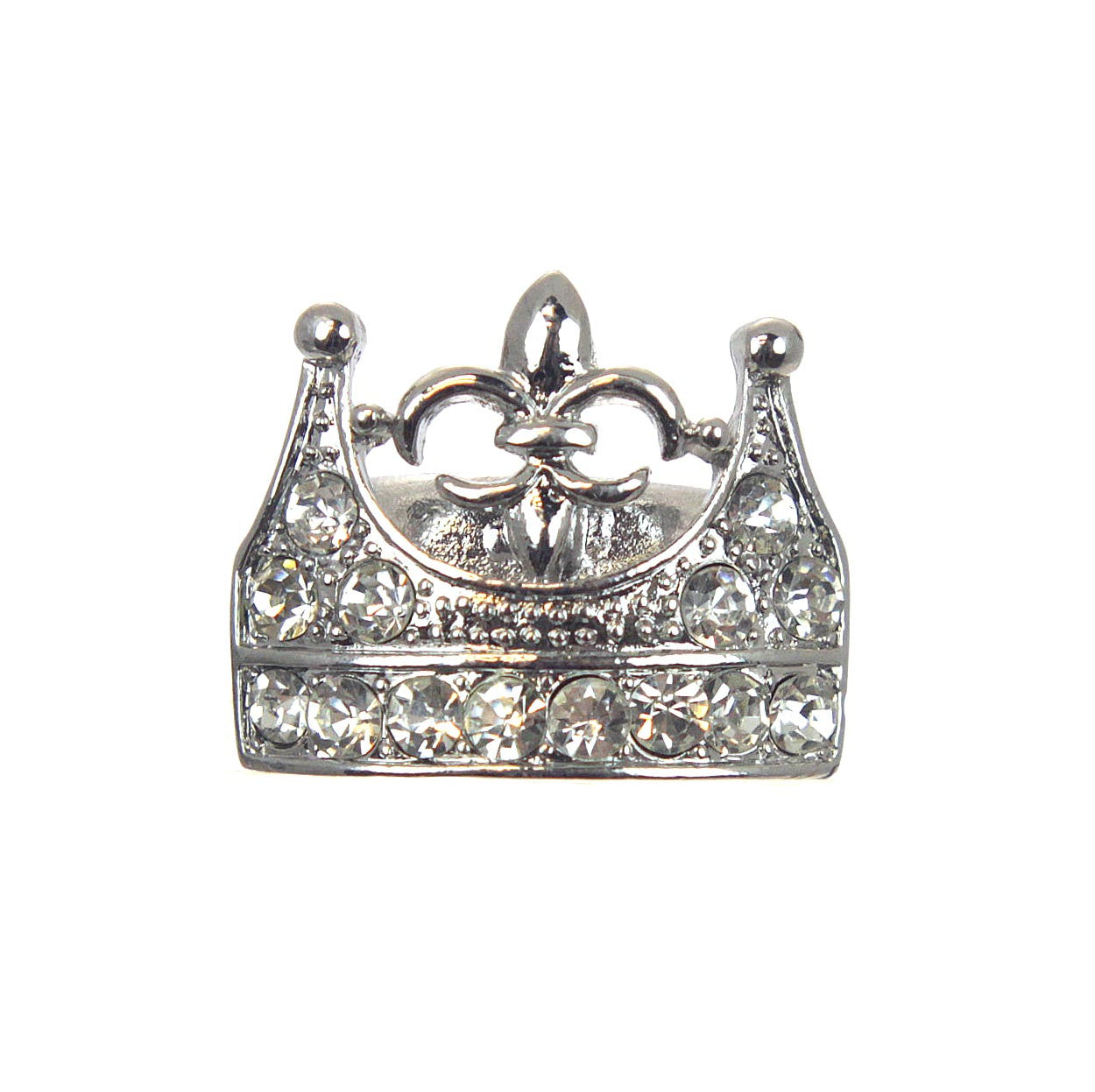 Crown with Fleur De Lis Stretch Ring