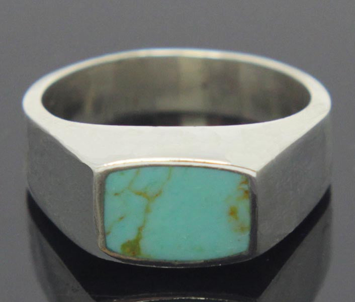 Sterling Silver Turquoise Ring Size 9.5