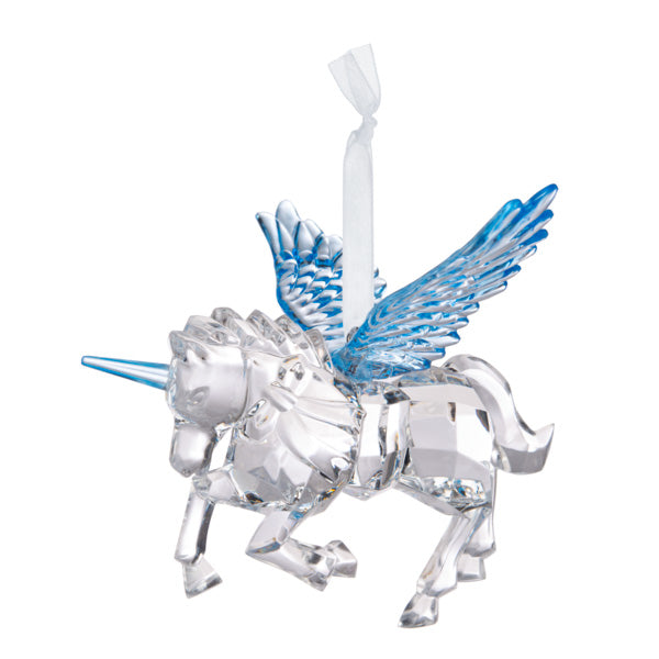 Unicorn/Pegasus  Acrylic Ornament, Blue or Lavender