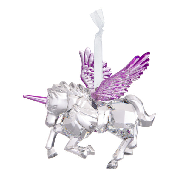 Unicorn/Pegasus  Acrylic Ornament, Blue or Lavender