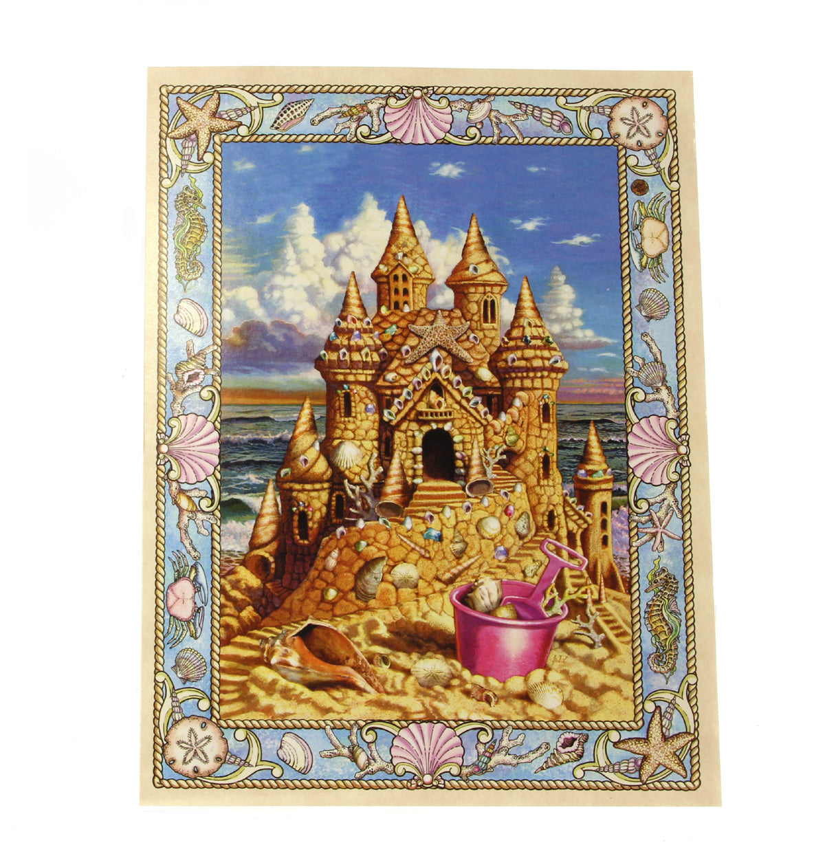 Birthday Card: Sand castle