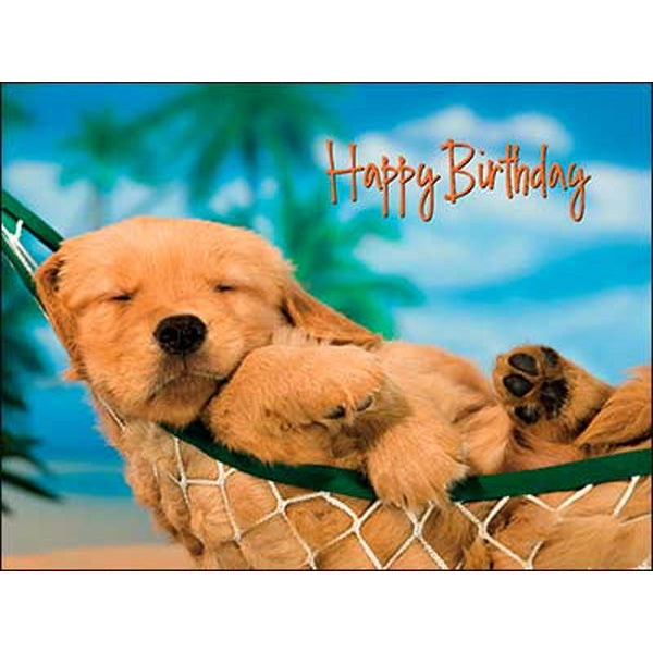 Birthday Card - Happy Birthday (with puppy)