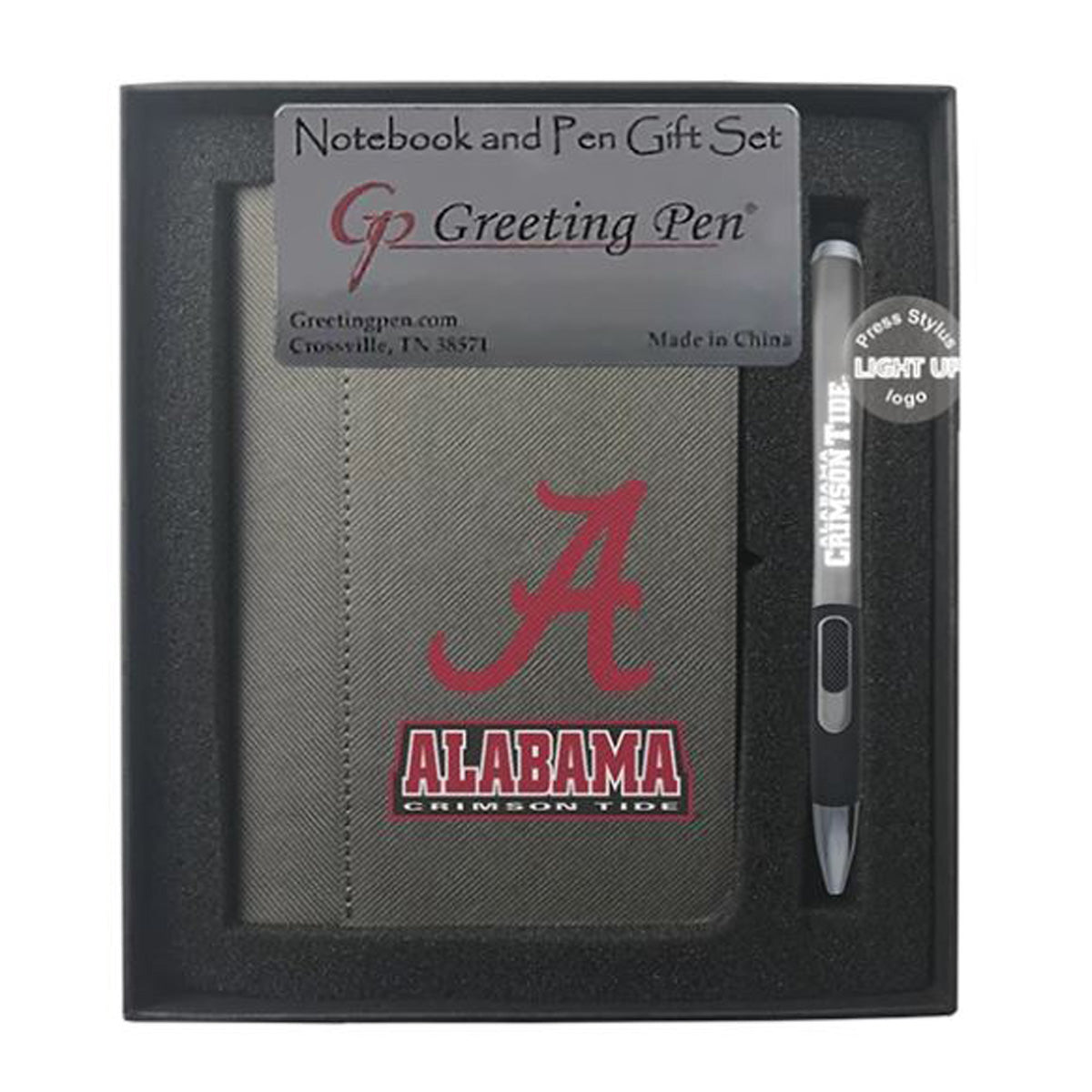 University of Alabama Small Notebook & Light Up Pen Set