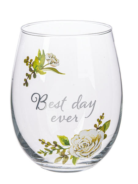 Bride Stemless Wine Glasses