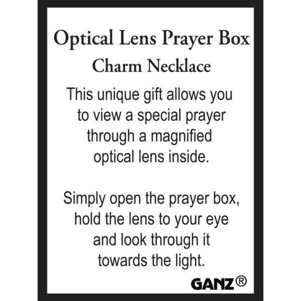 Optical Lens Prayer Box Necklaces