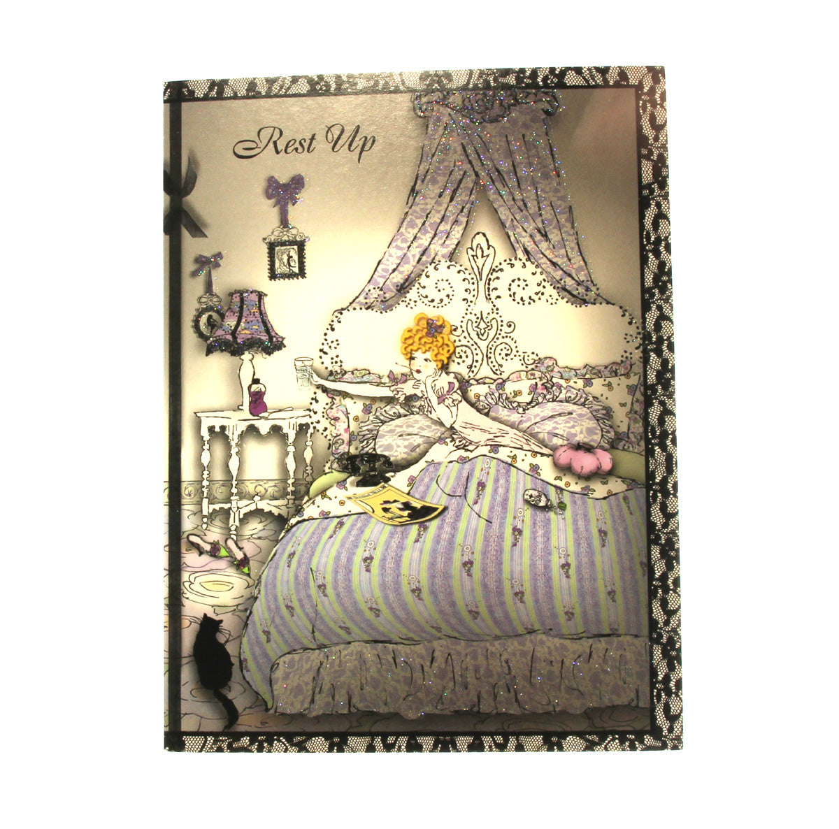 Get Well Card: Rest Up, Frou-Frou