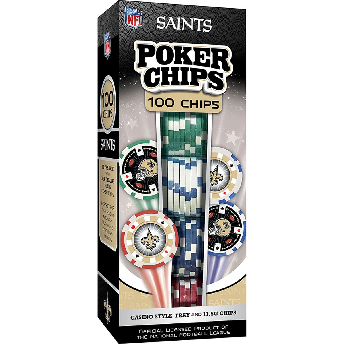 New Orleans Saints Poker Chips, 100 Chips