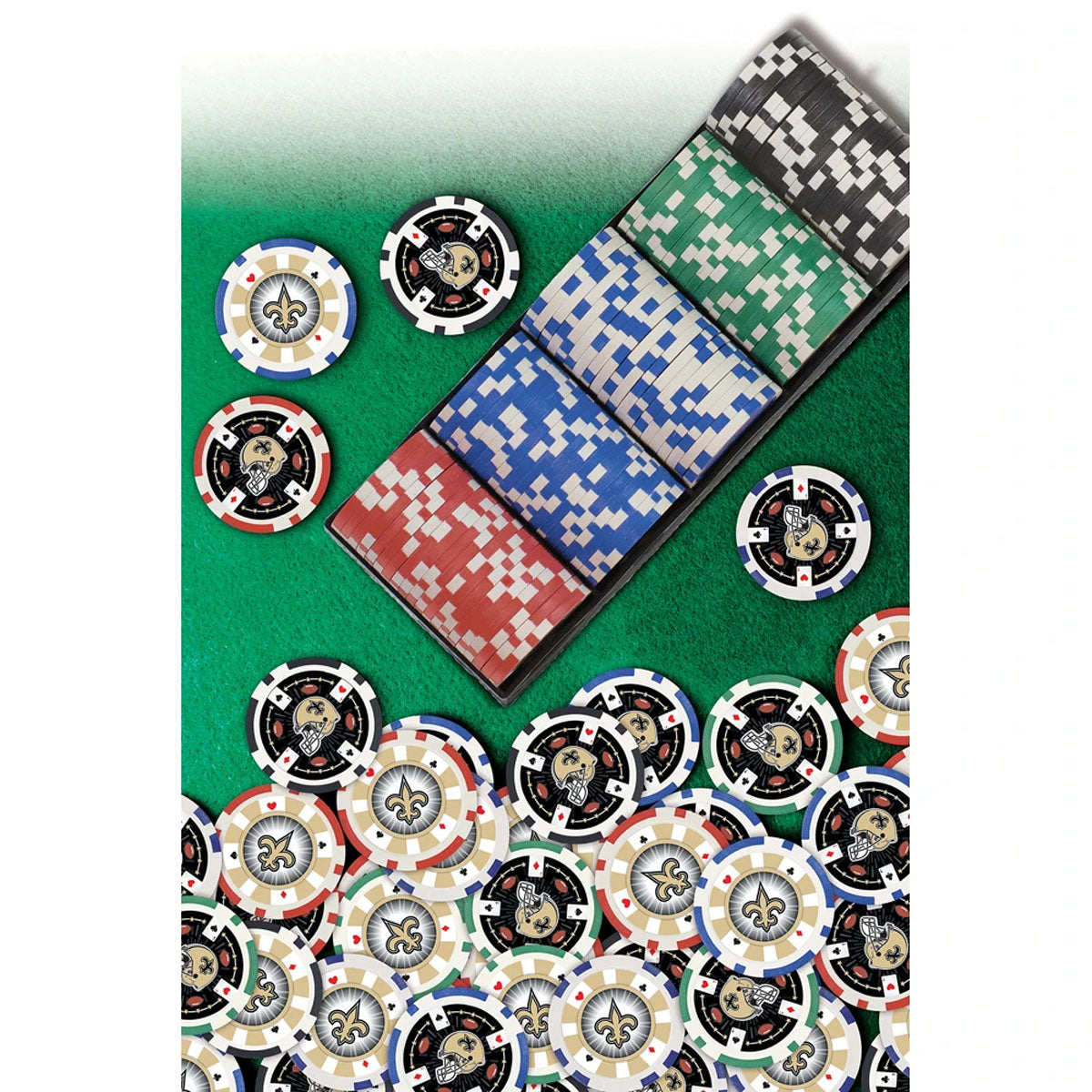 New Orleans Saints Poker Chips, 100 Chips