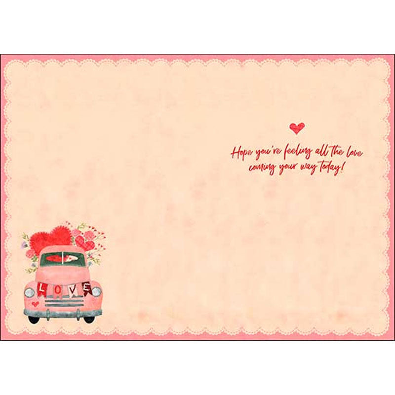 Red Truck Valentine's Card