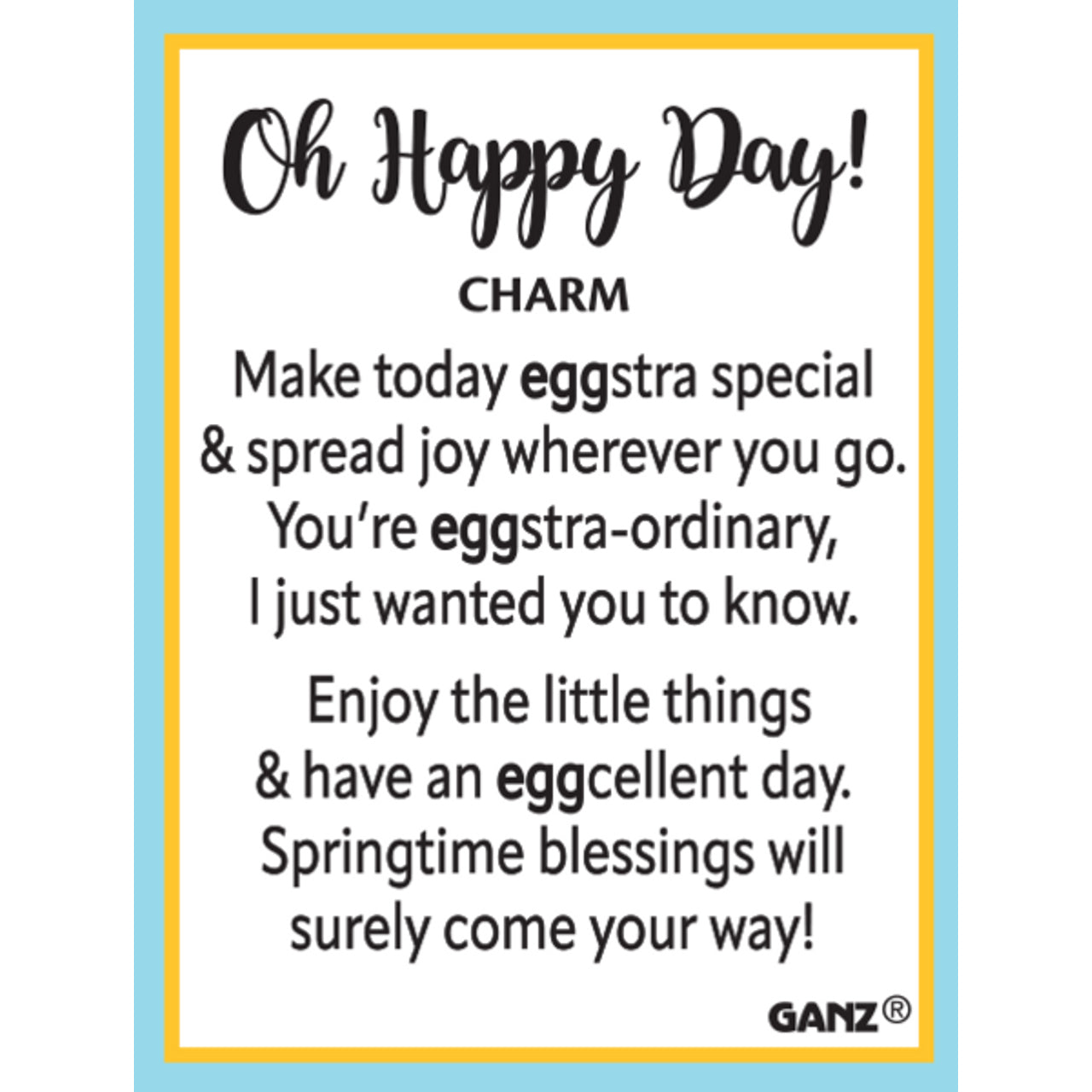 Oh Happy Day-Egg Charms