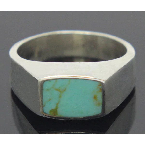 Sterling Silver Turquoise Ring Size 9.5