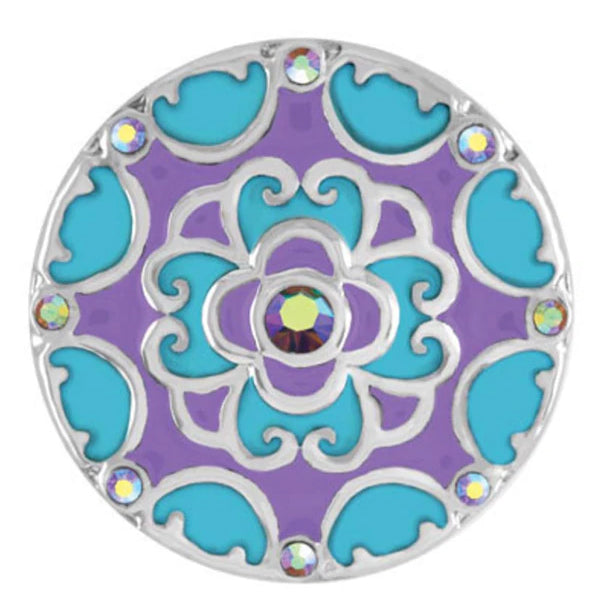 Ginger Snaps Blossom-Turquoise/Purple Snap
