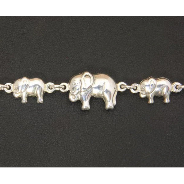 Elephant Bracelet Sterling Silver
