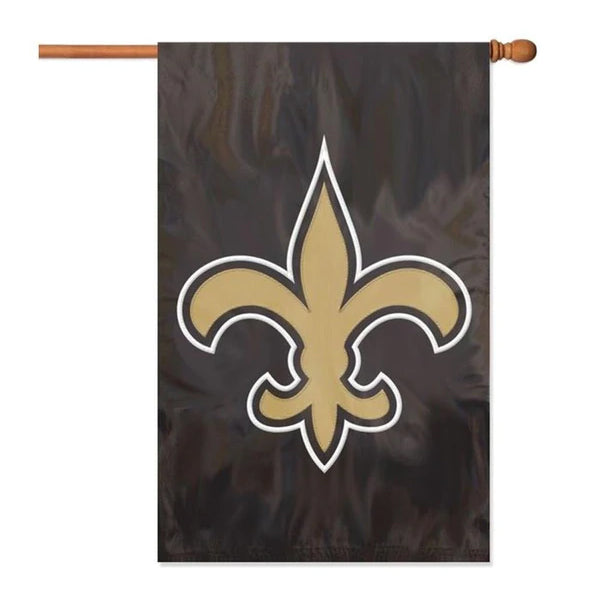 Applique & Embroidered Flag Saints, 44"X28"