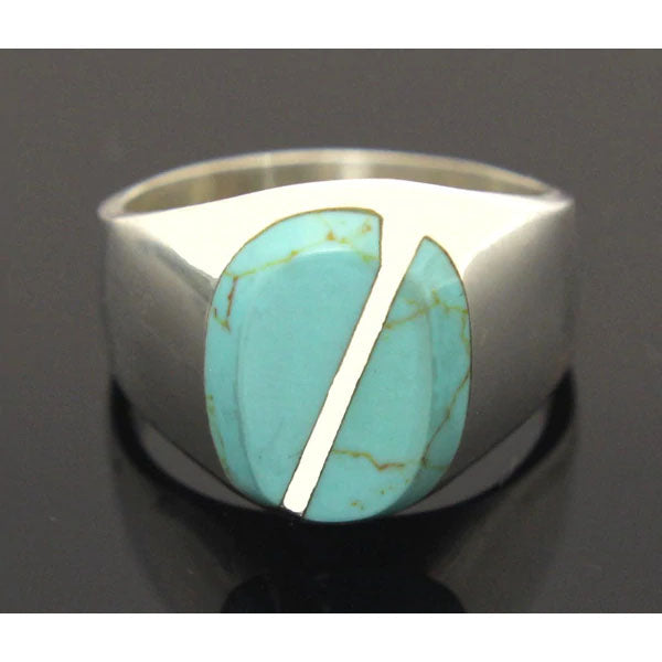 Sterling Silver Turquoise Ring Size 11.5