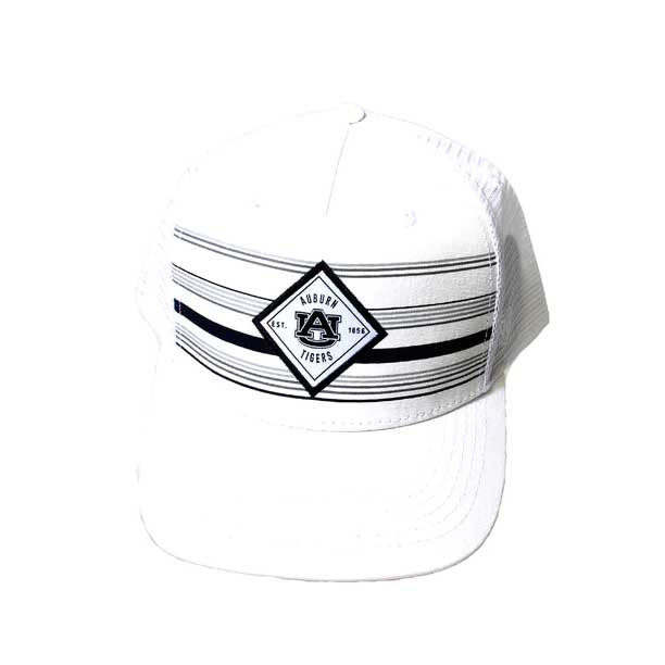Auburn White Striped Ball Cap