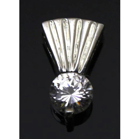 Sterling Silver Diamond CZ Pendant