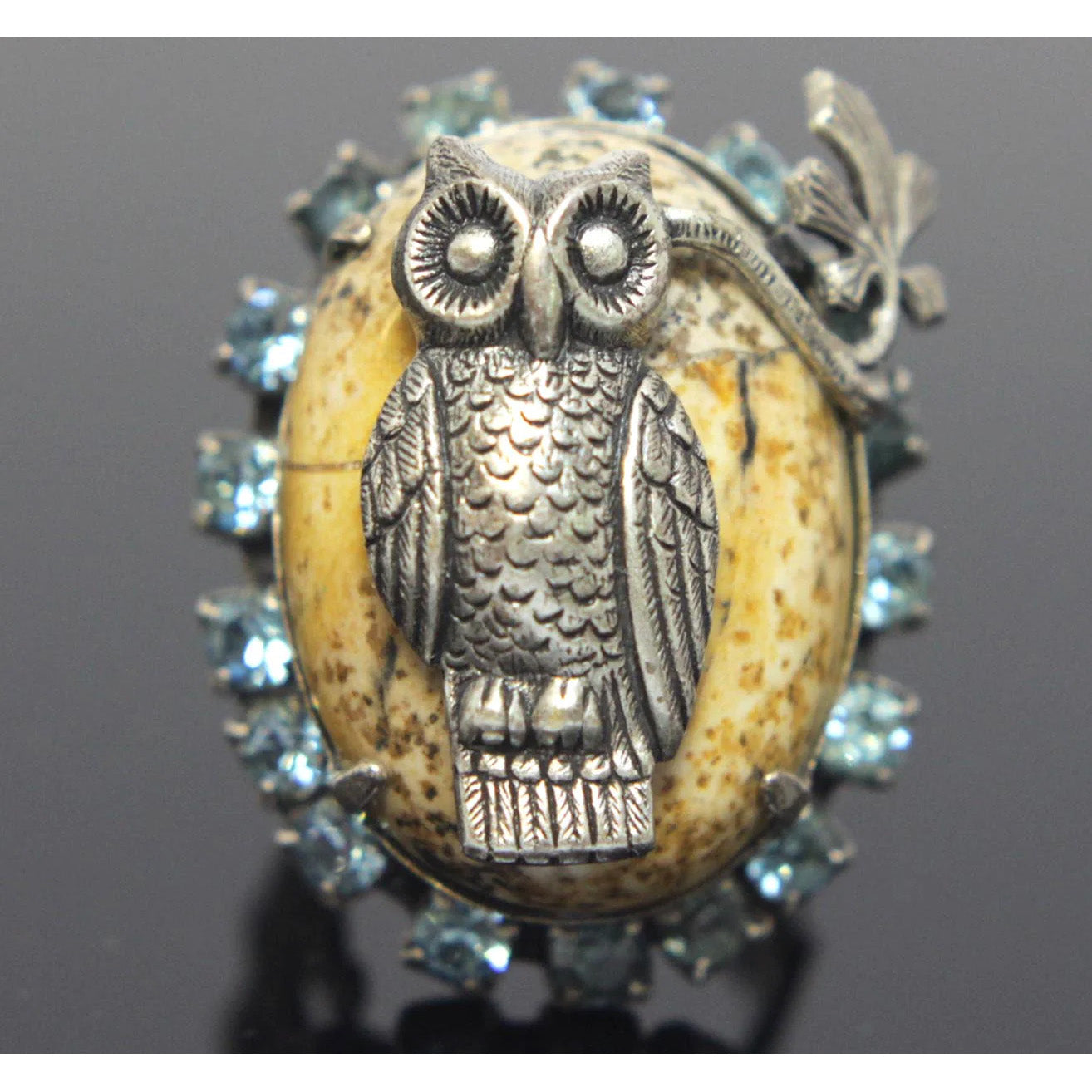 Owl Ring Pewter